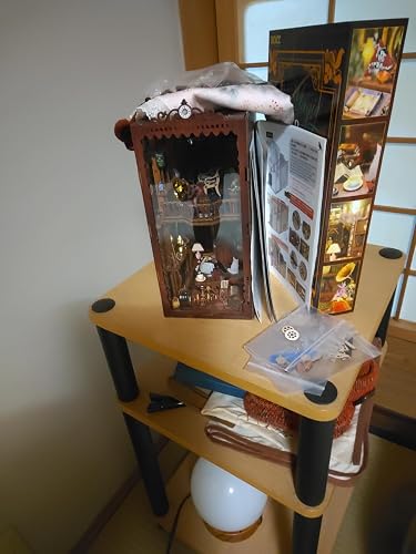 Amazon | ブックヌックキット- DIY 3D 木製パズル ミニチュア ドール