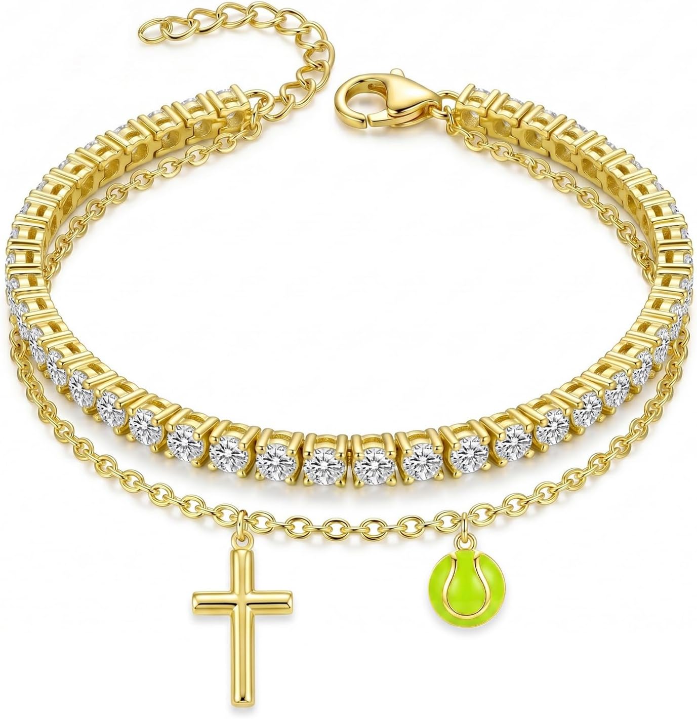 14K Gold Tennis Bracelets for Women