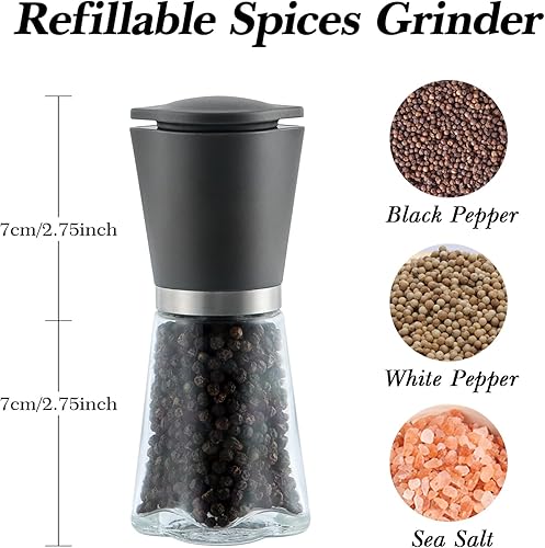 Miniatura 3 de Balamno Juego de 2 molinillo de sal y pimienta de acero inoxidable prémium