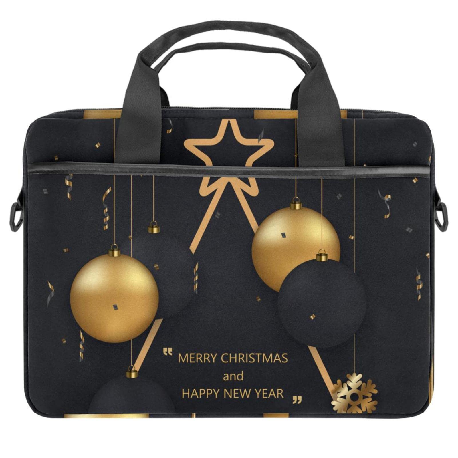 Funda maletín de portátil acolchada contra arañazos con estampado Navidad 7