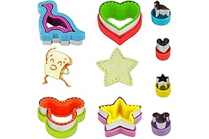 8 Piece Sandwich Cutters and Sealers for Kids - Create Fun and Healthy Lunches
