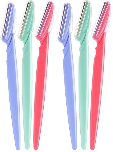 Diane D220 - Cortadora de pelo facial para cejas, maquinilla de afeitar dermaplaning, paquete de 6