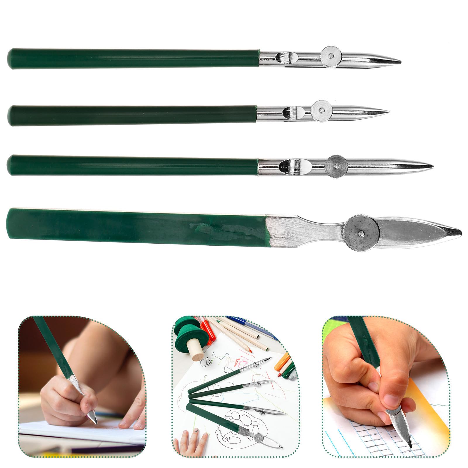 Uonlytech 5 Ensembles Stylos De Dessin Ajustables pour Artistes Outils De Traçage Multi Usage Stylos De Ligne pour Dessin Peinture 4 Pièces * 5