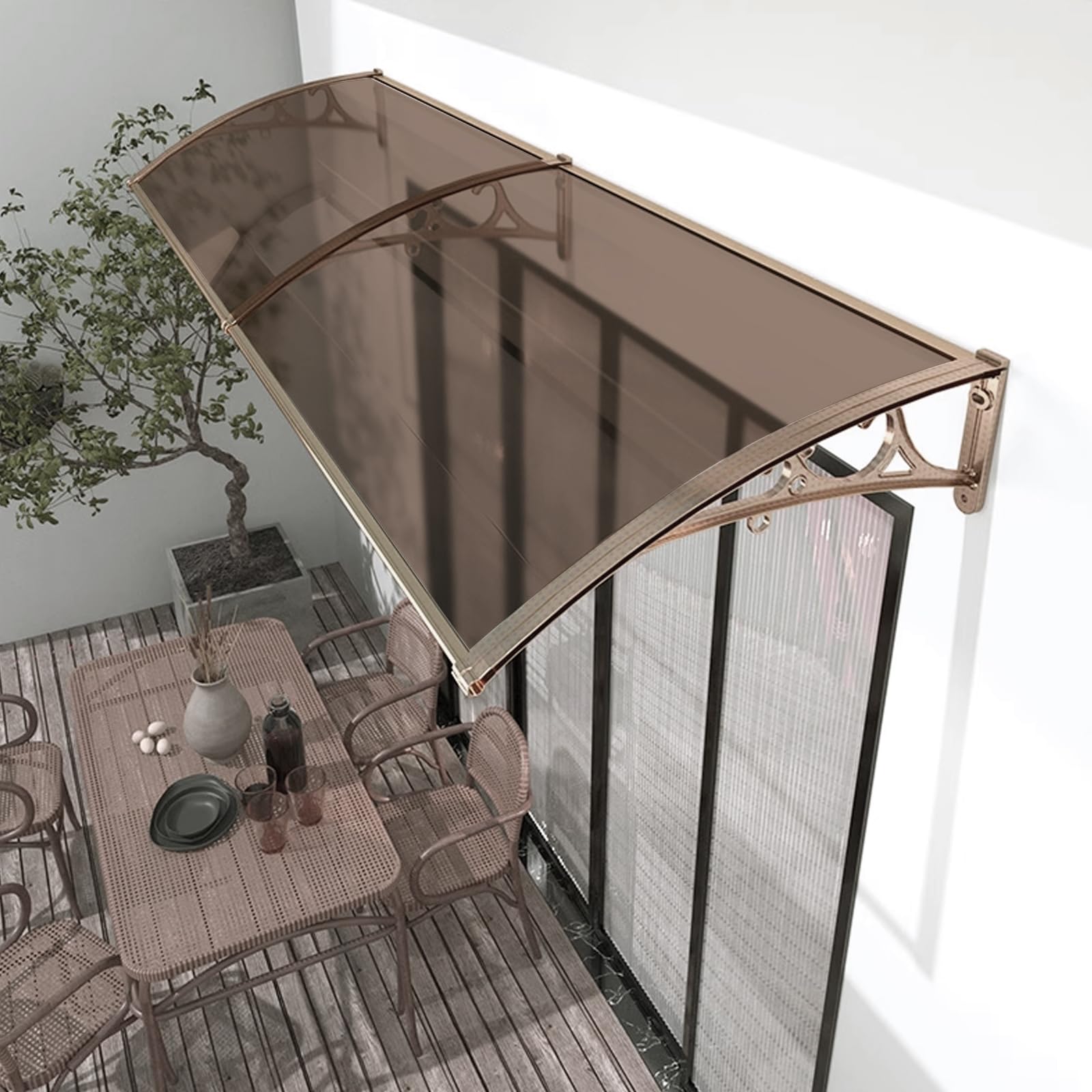 Tenda Da Sole SmartSun Evoke In Alluminio 120x80cm - Spessore 2.7mm, Resistente A Pioggia E Grandine | Per Ingressi E Portici - Foto 4