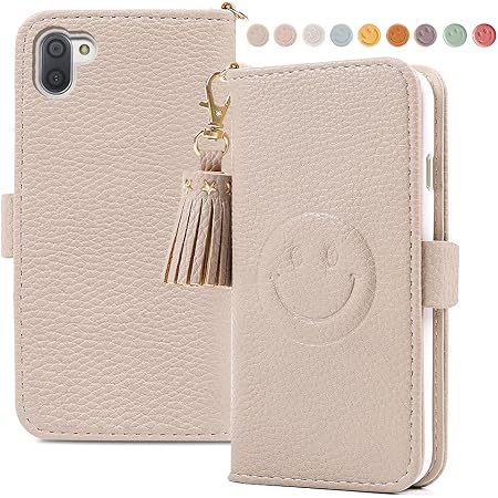 Amazon Co Jp Aquos R2 Sh 03k Shv42 706sh ケース 手帳型 かわいい 笑顔 Sh 03k ケース ファッションスマイリート付きエンボス加工 Sh 03k ケース タッセルモバイルケース Shv42 人気の女性の耐汚れ防水財布型収納機能 指紋耐衝撃スマホ 706sh 可愛い デザイン タッセル