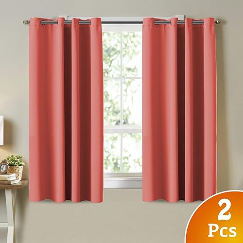 Coral Colored Curtains Amazon Com