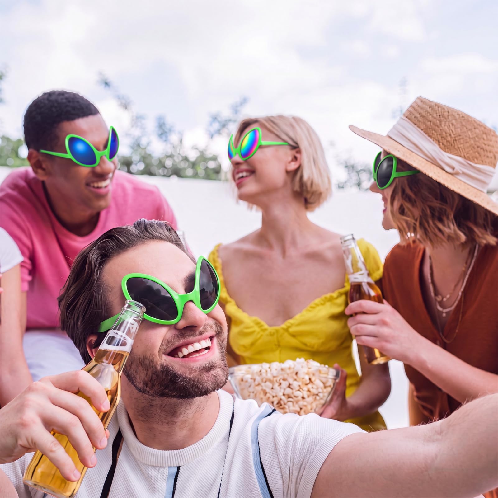 Bencailor Gafas alienígenas con lentes