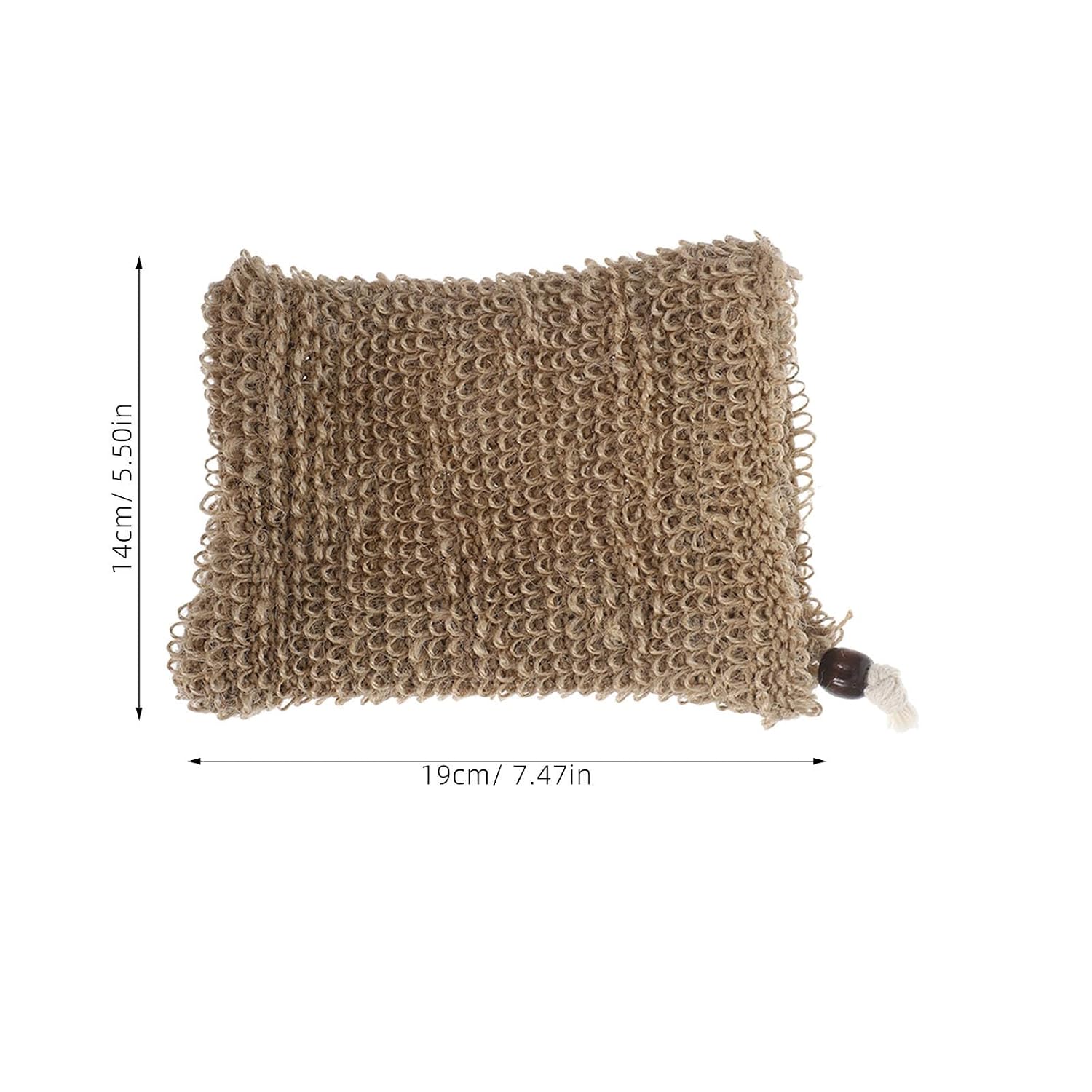 5pcs Hemp Soap Foaming Bags with Drawstring for Face and Body Exfoliating, Portable Mesh Soap Saver Pouches for Shower and Travel Use