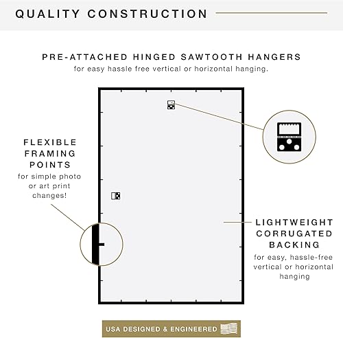 Miniatura 7 de MCS  Negro 24 x 36 pulgadas trendsetter cartel marco 24 x 36