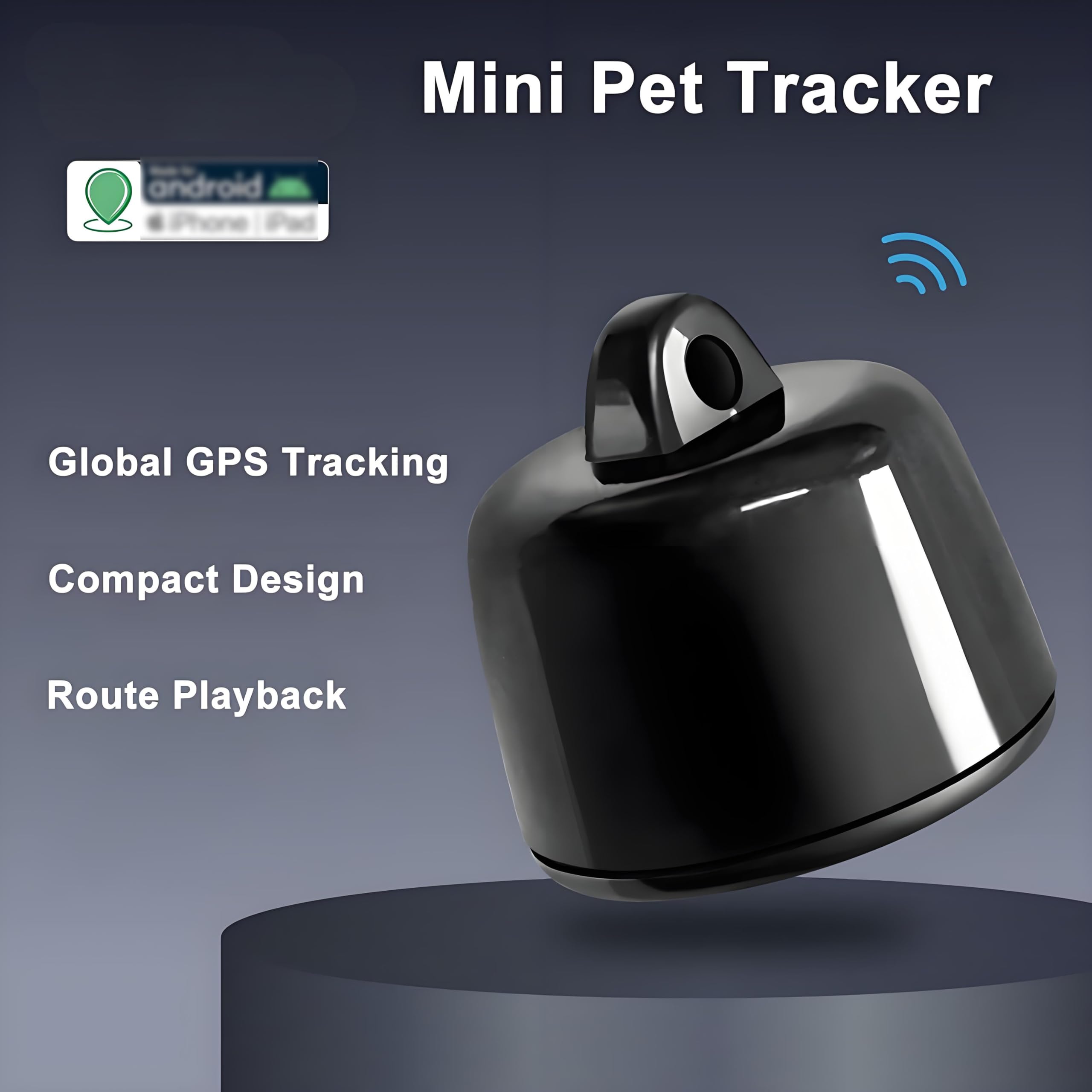 Collar de seguimiento GPS para gatos y perros, GPS Tracker para perros de gatos, mini rastreo impermeable para animales, seguimiento global, compatible con iOS y Android, en tiempo real, localización