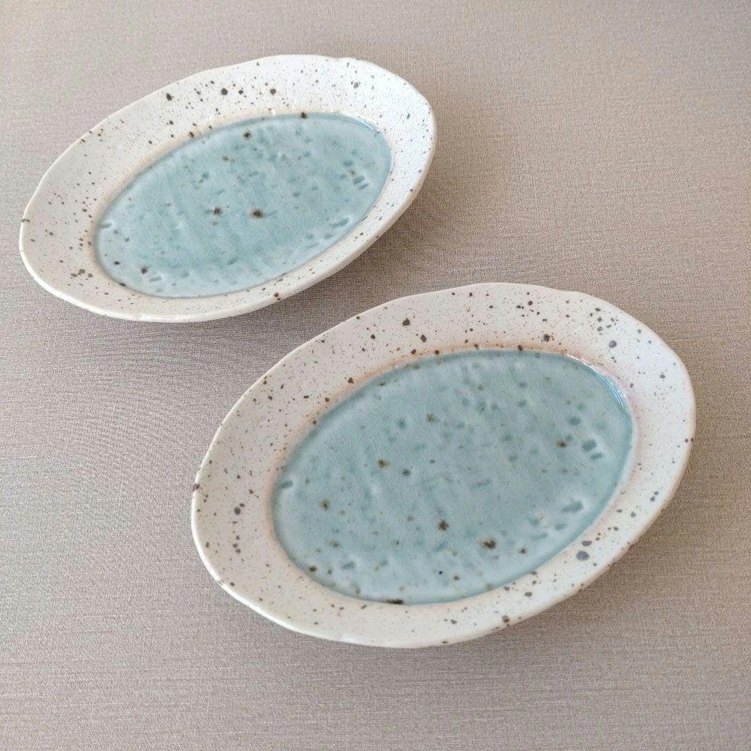 なます皿 山水 金彩 染付 江戸時代 蛇の目高台 夜景 夜図 窯傷