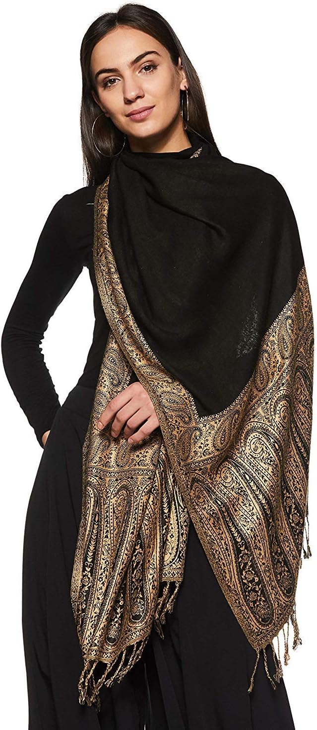 Weavers Villa Stoles Soft Viscose Reversible Paisley Design Stoles, Shawls, Scarf