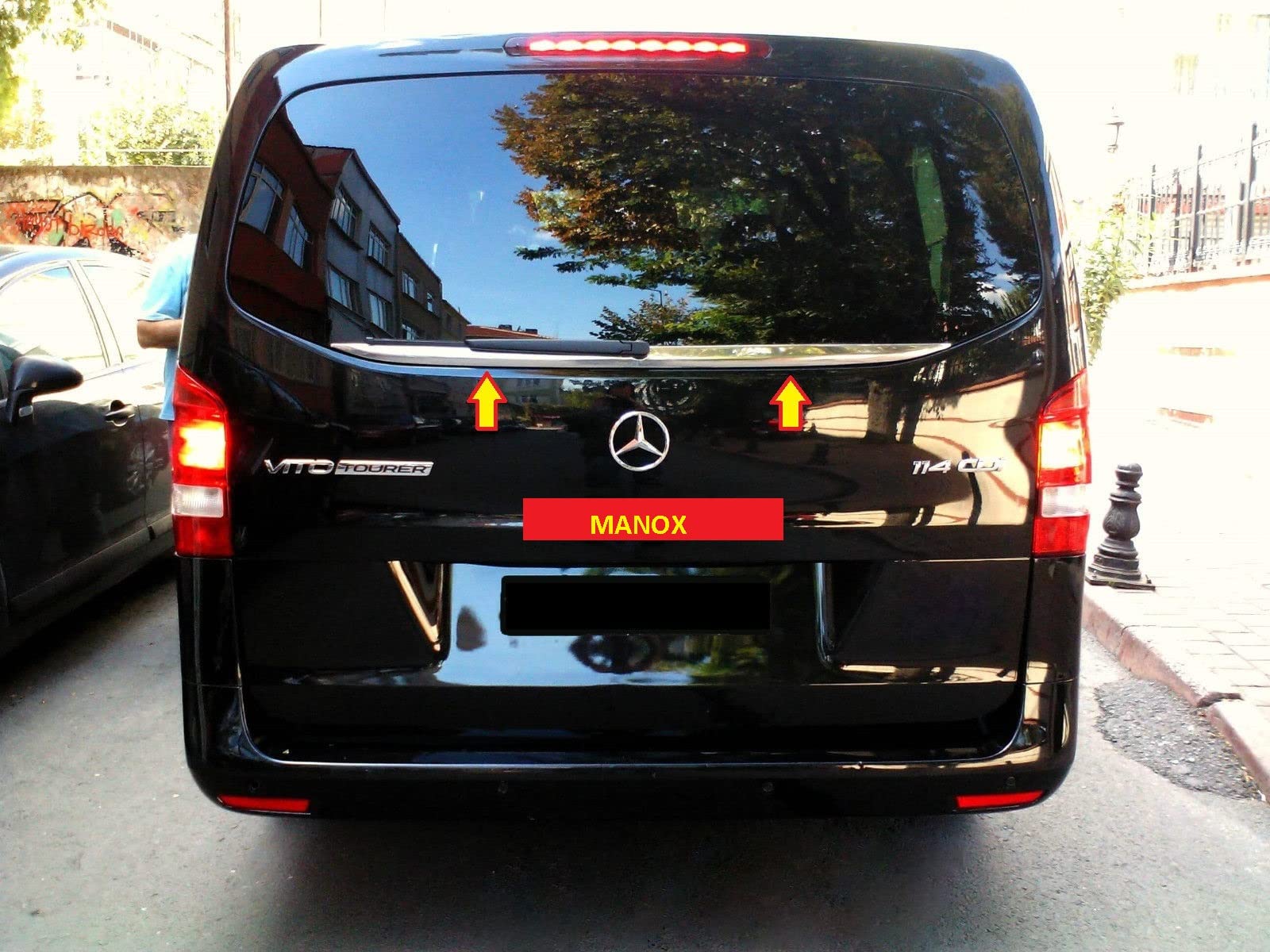 manox Für Mercedes-Benz Vito W447 2014–2020 Chrom Fensterleisten Heckscheiben EDELSTAHL
