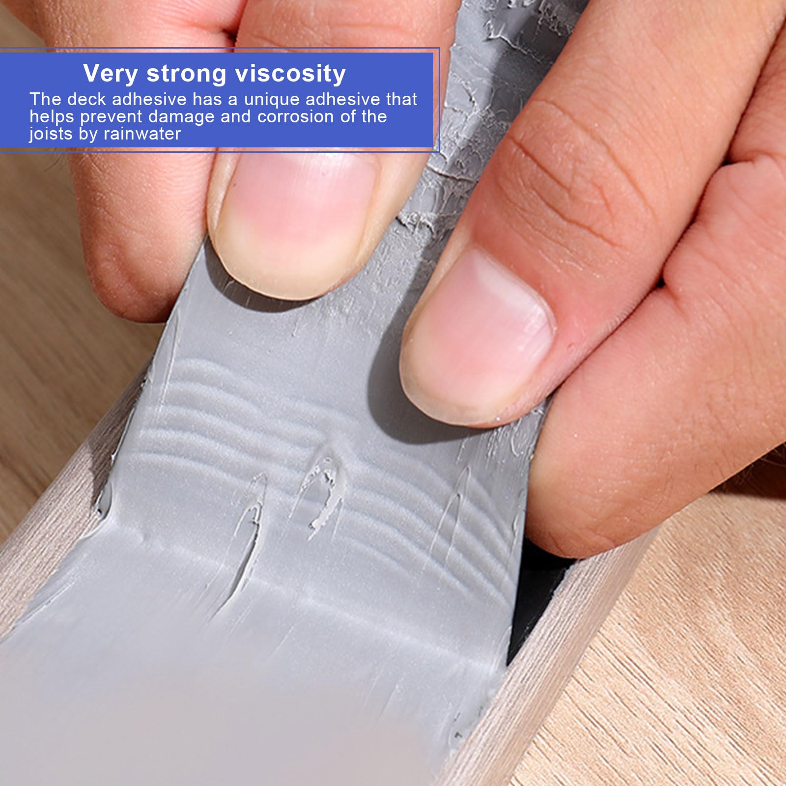 Nastro butilico impermeabile, nastro adesivo per joist da 2" x 49 ft per decking, butyl Joist flashing Tape Waterproof Autoadesivo per Deck Joist Beams Protection (1 rotolo, nero)