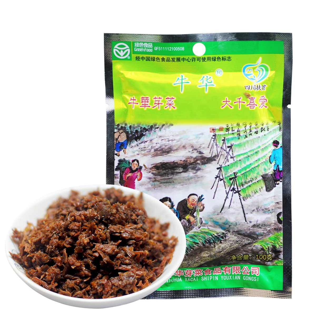 Bailinhou SuiMi yacai sichuan preserved vegetables 3.52oz