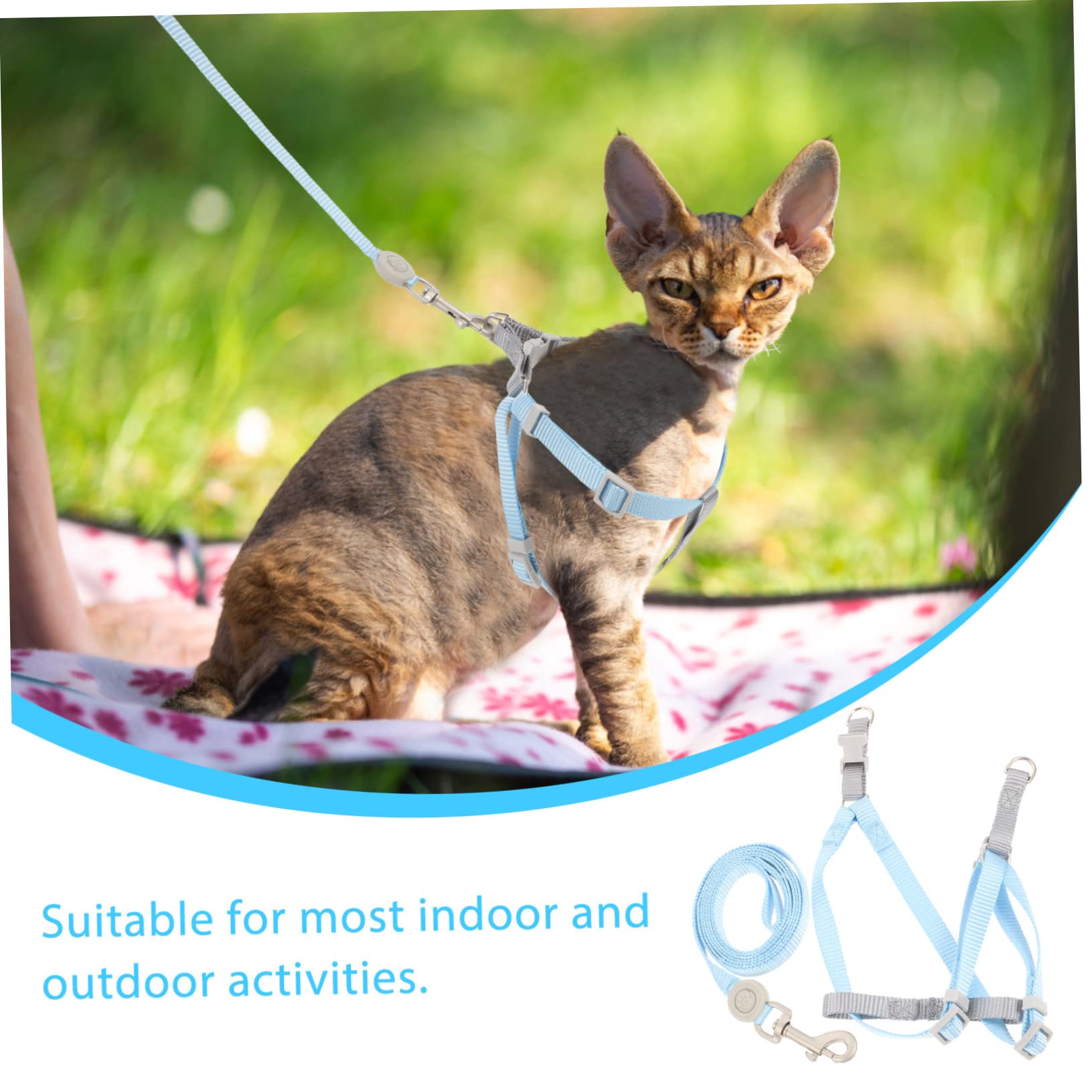 GALPADA 1Set Escape Cat Harness and Leash Set Durable Cat Harness for Cute for Kittens and Small Cats