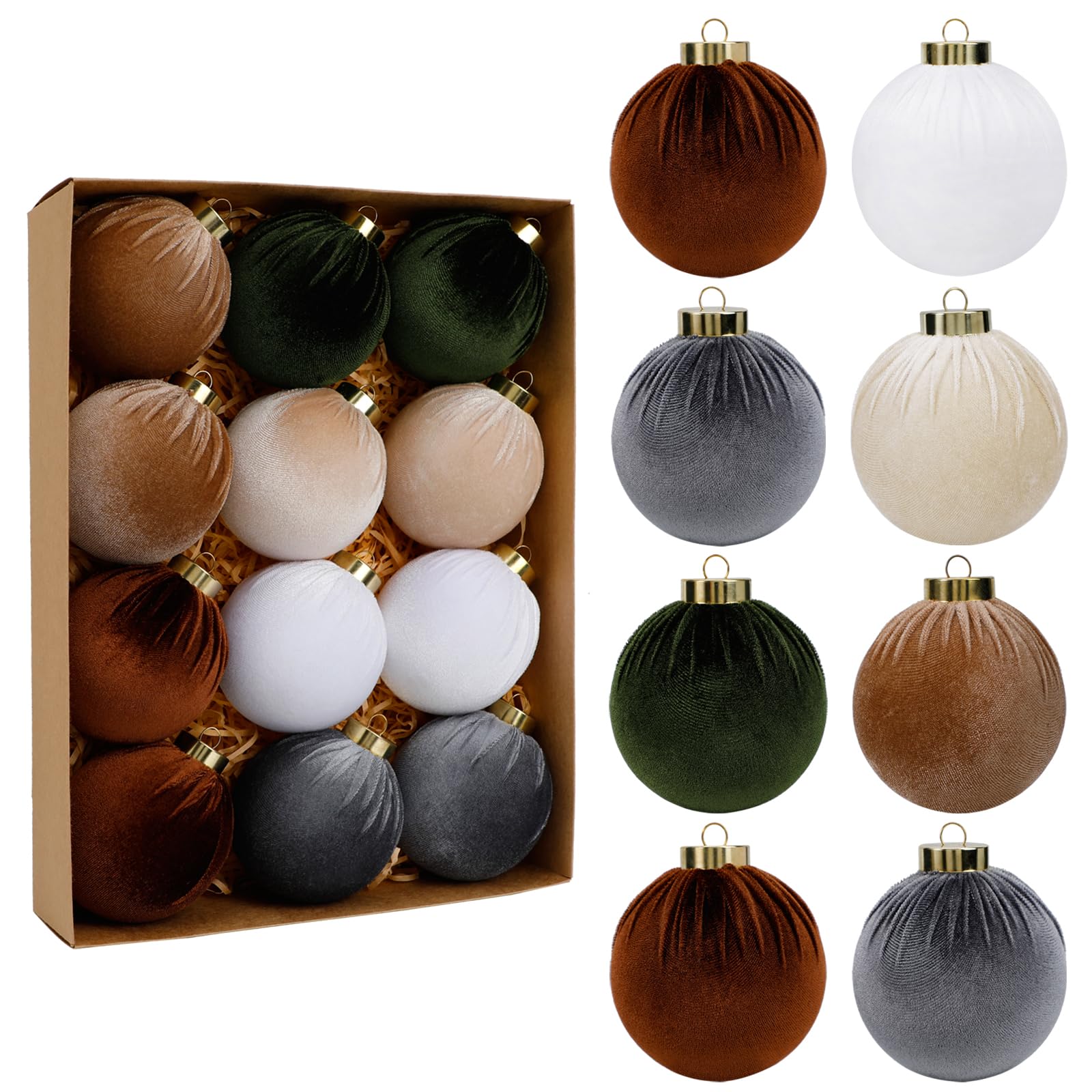 Amazon.com: SUPREME XMAS 12 Pcs Christmas Tree Ornaments Set, 80mm