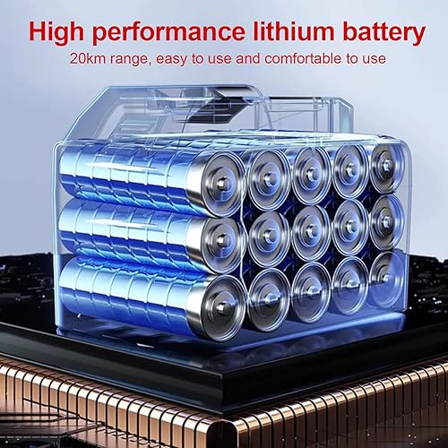 Miniatura 7 de Silla de ruedas eléctrica plegable ligera, portátil, sillas de ruedas para adultos, silla de ruedas motorizada todo terreno para personas mayores,