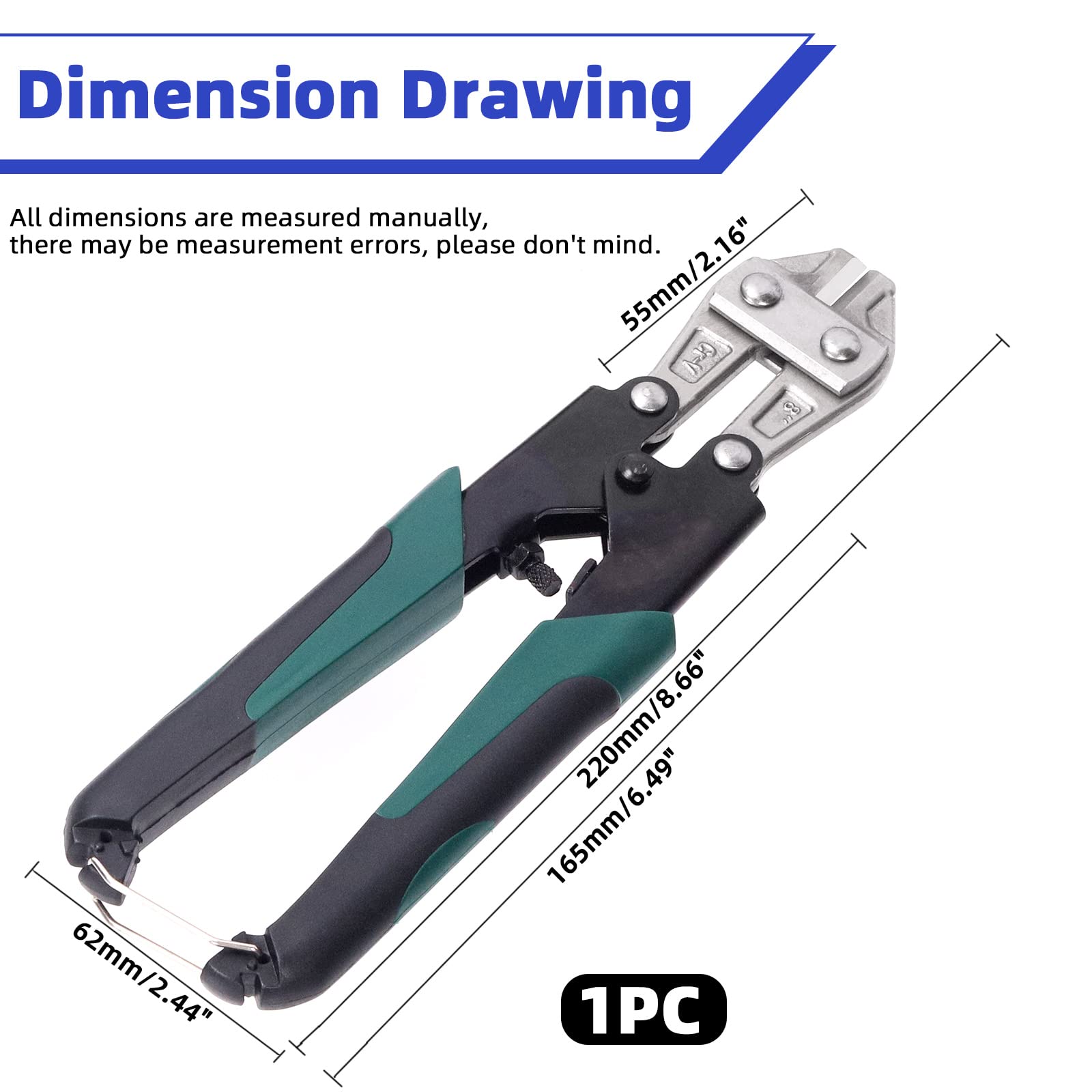 WORKPRO Mini Taglierina Per Bulloni 8 Pollici, Carica A Molla 8 - Foto 11