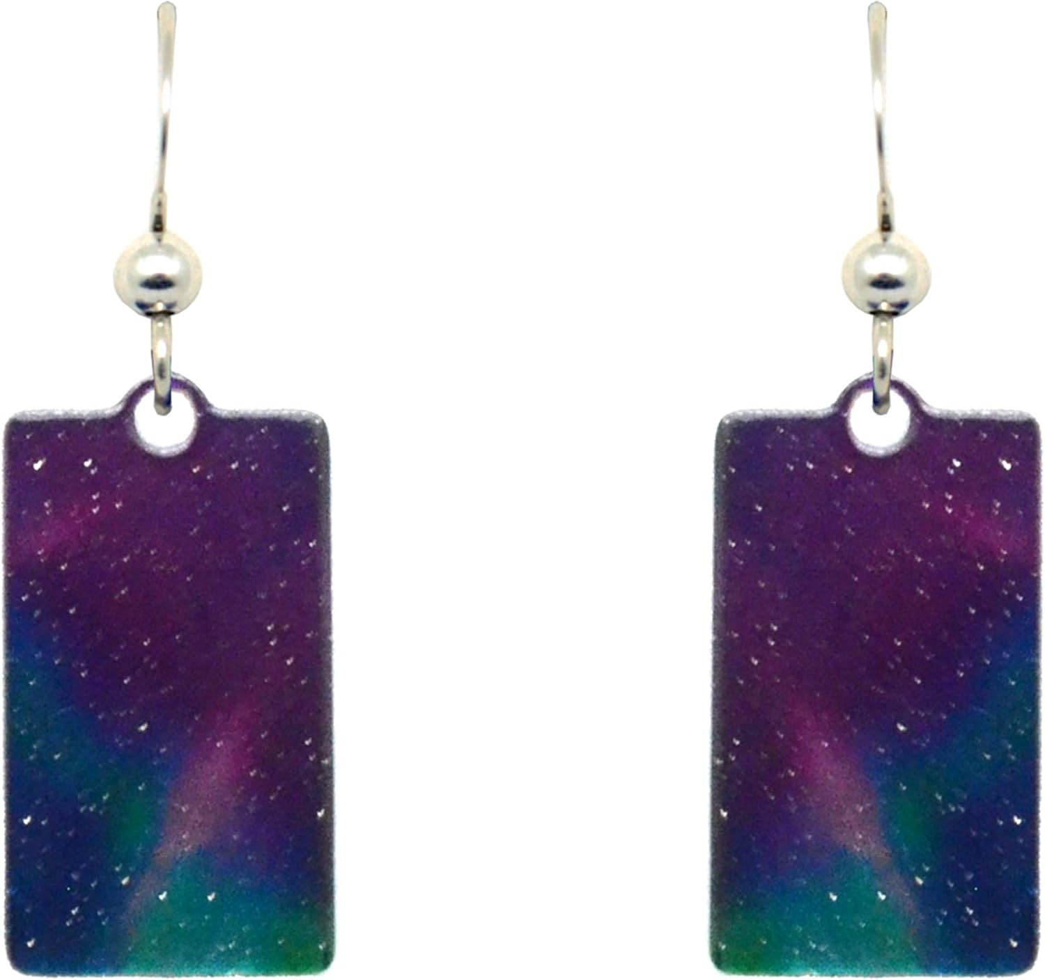 Fire N Ice Northern Lights earrings made in the U.S.A. by d'ears