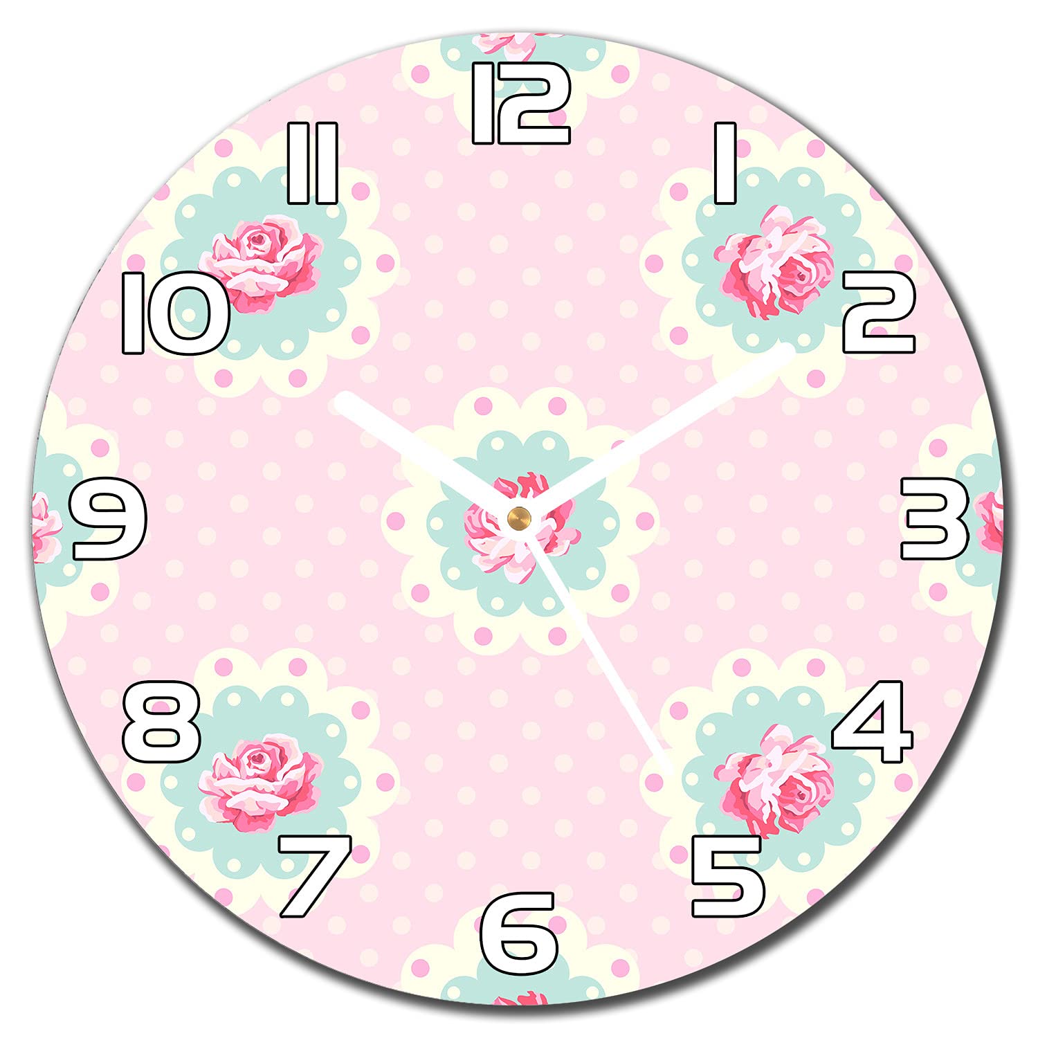 Horloge murale en verre sécurité Coloray 30 cm impression premium