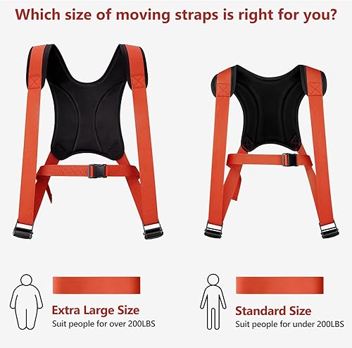 Miniatura 6 de KEDSUM Correas móviles correas de elevación que se mueven para muebles, sistema de elevación y movimiento para 2 personas, soporta hasta 800 libras