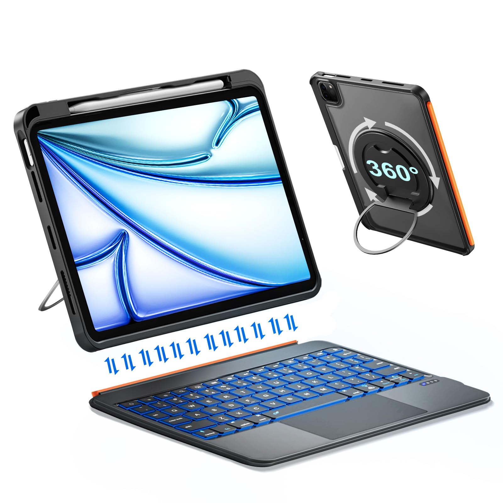 Amazon.com: iPad A16 11/10th Generation Case with Keyboard, Air 11