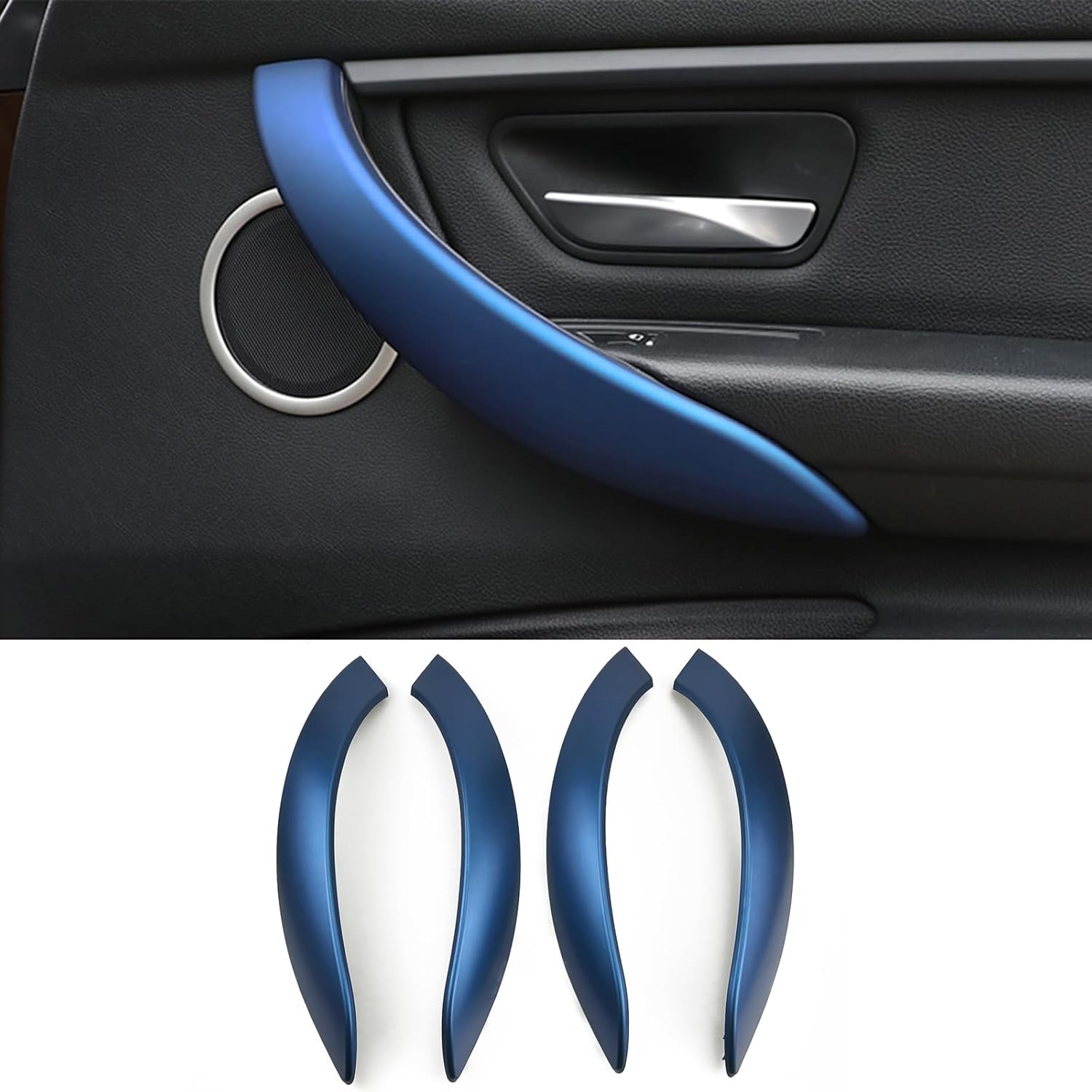 Car Door Handle for BMW 3 4 Series 3GT F34 F36 F30 2013-2018 Interior Door Handles Replace Cover Car Door Handle 320i 328i 330i 335i 340i (Sport Blue)