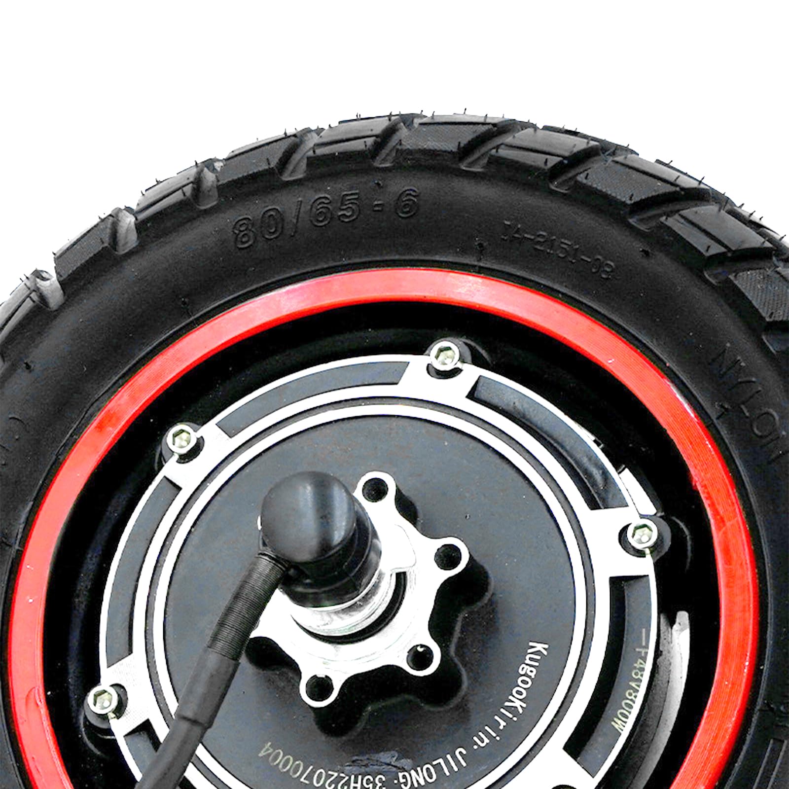 Motore per scooter elettrico, 10 pollici, 48 V, 500 W, per scooter elettrico Kugoo M4/M4Pro, pneumatici gonfiabili, motore a mozzo e scooter con pneumatici in gomma piena