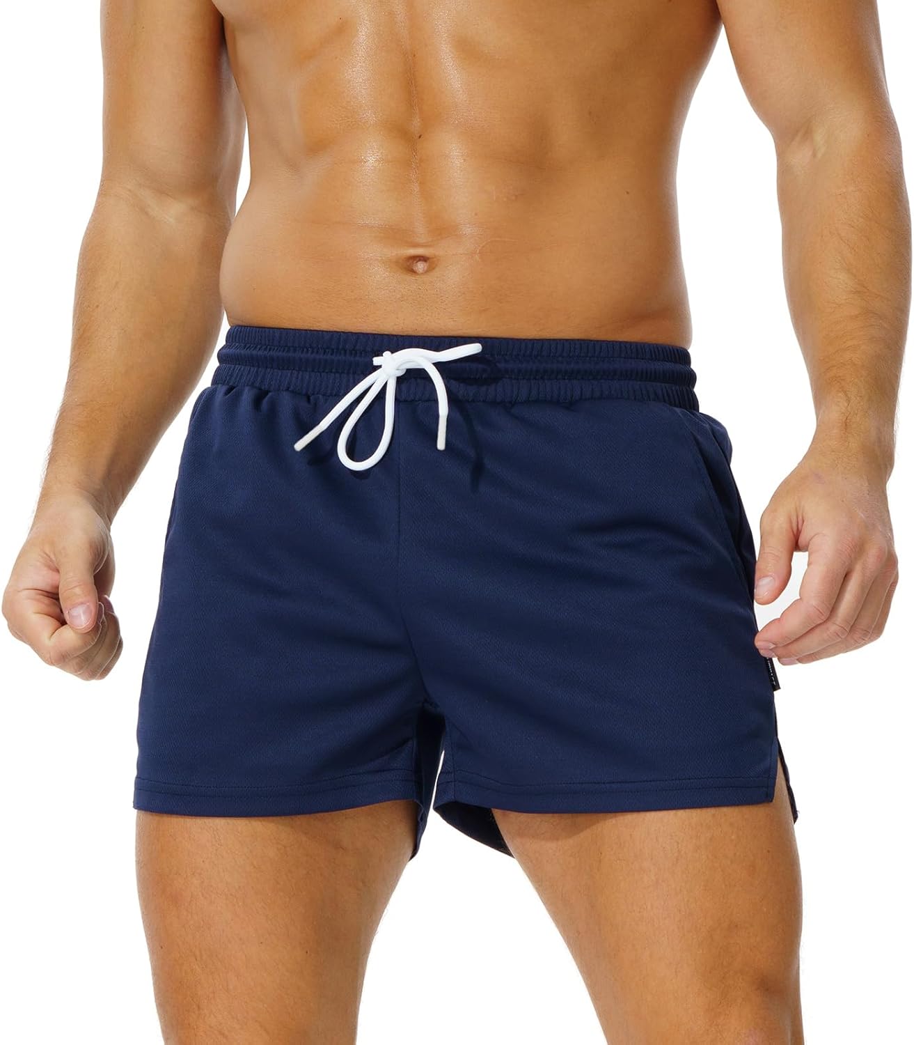 AIMPACT Mens Mesh Running Shorts 3 Inch Quick Dry Lightweight Gym Workout Athletic Shorts for Men with Pockets