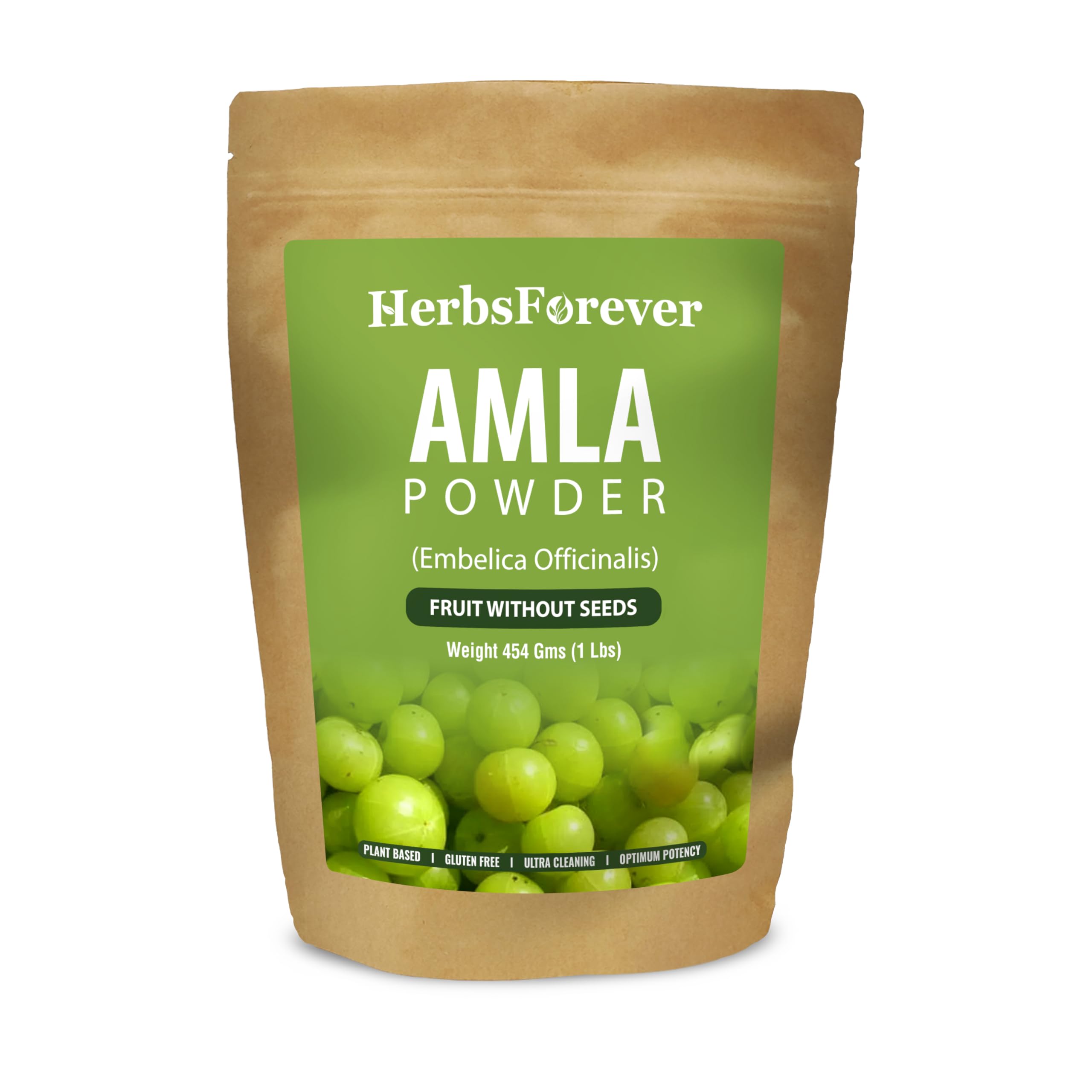 HerbsForever Amla Fruit (Seasonal Fresh, No Seeds) Indian Gooseberry-SUPERFOOD, ANTIOXIDANTS Vitamin C | Wild Harvested -Non GMO, Vegan- 2X Potency | Ultra Clean | Steam Sterilized|16oz-1LBS|BPA Free
