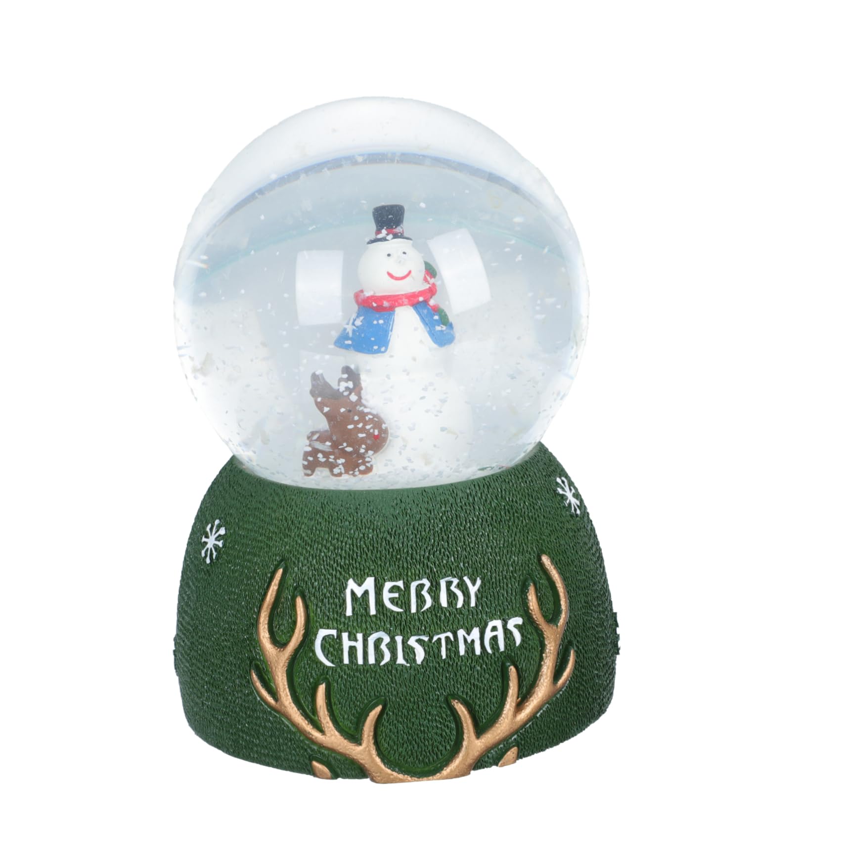 Bola de cristal musical de Navidad con efectos de luz para mesa