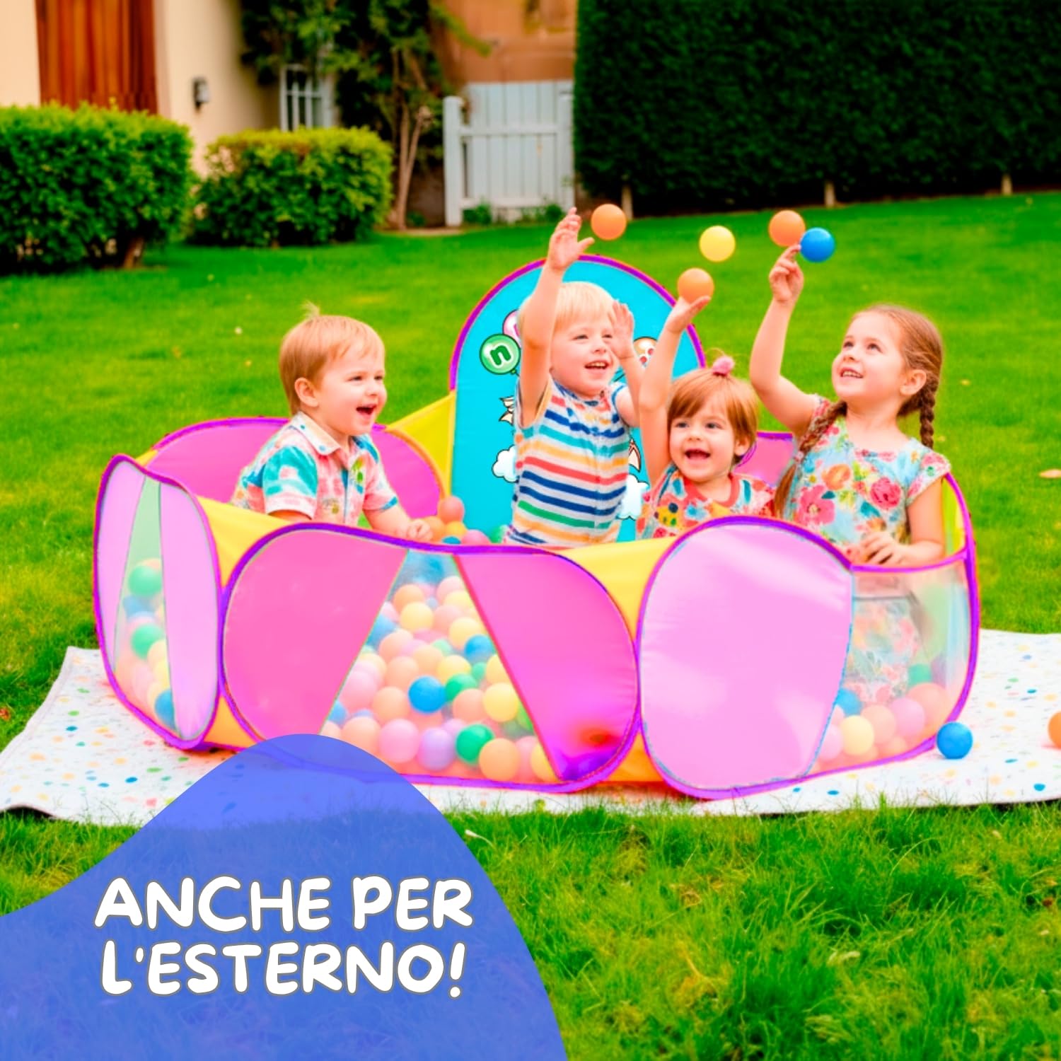 Vasca per palline per bambini, vasca da bagno per bambini (palline non incluse) T-1107gp
