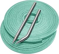 Vista 22 de Softball Baseball Glove Lace, Mitt Lace Repair Kit Includes 2 Leather Laces and Lacing Needle for Catcher's Glove