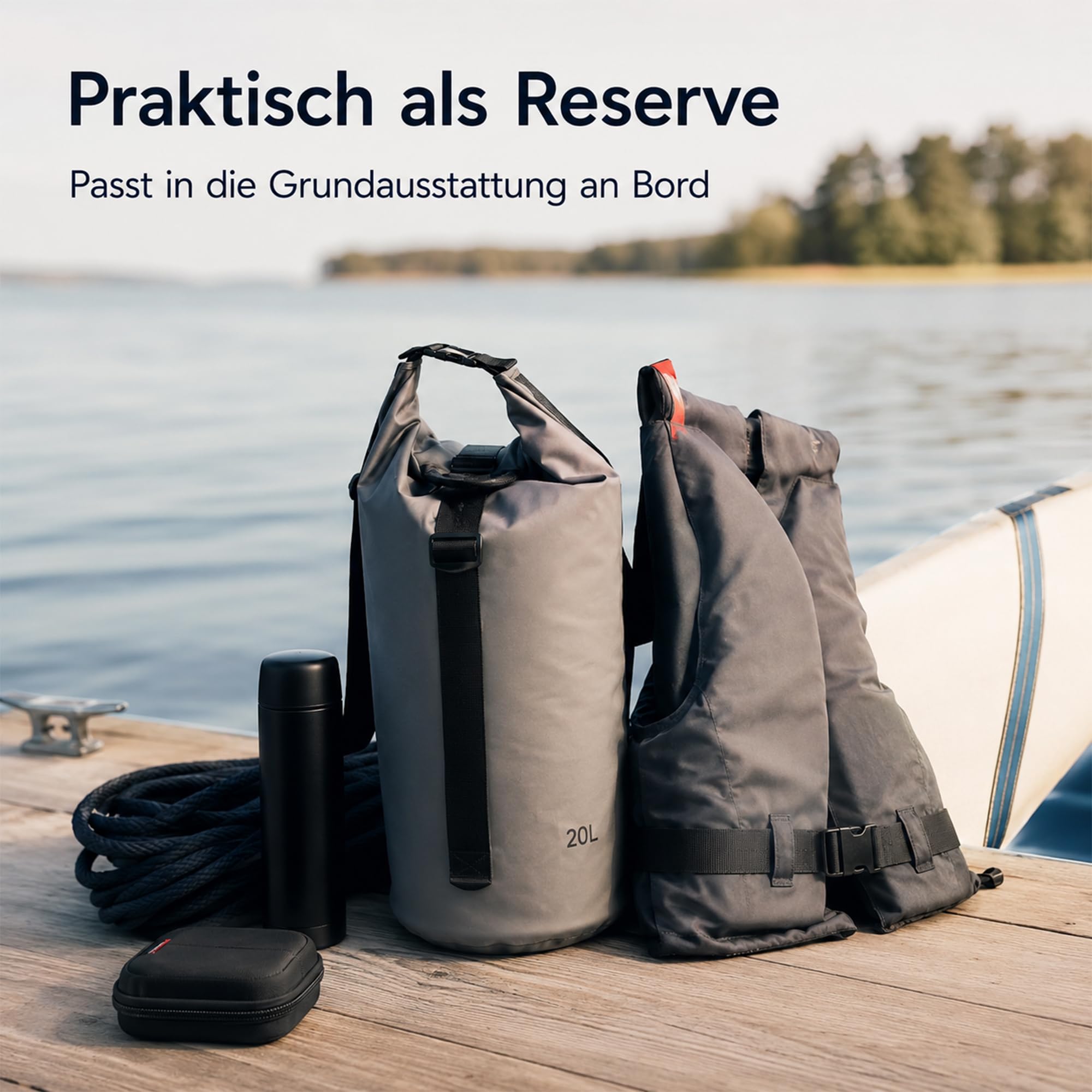 Navyline Teleskop Mini Paddel 55–105 cm ausziehbar Kajak Paddel | Schlauchboot Paddel | SUP Zubehör | T-Griff | Aluminiumschaft Ø25 mm | 500 g | Notfallpaddel