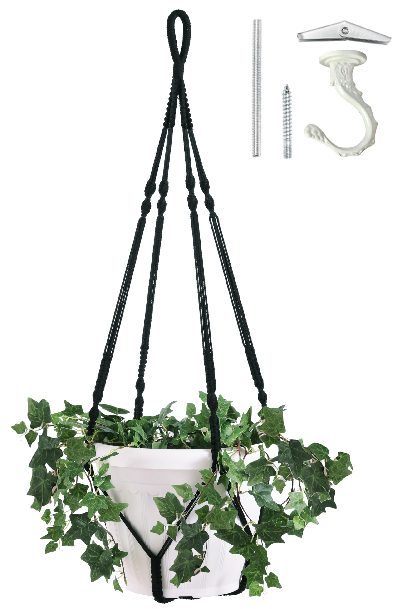 No.12マクラメෆハートෆバッグhangingෆෆ Amazon.com: Shineloha Giant XXL 55 Inches Macrame Planter Hanger