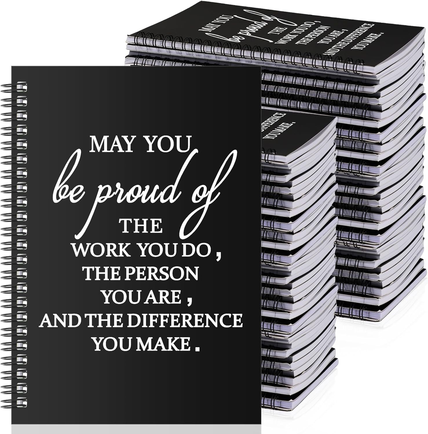 Tenceur 30 Pcs Employee Appreciation Gifts Bulk Inspirational Notepads A5 Thank You Gifts for Teachers Coworkers Nurse CNA Week Volunteer Staff Team