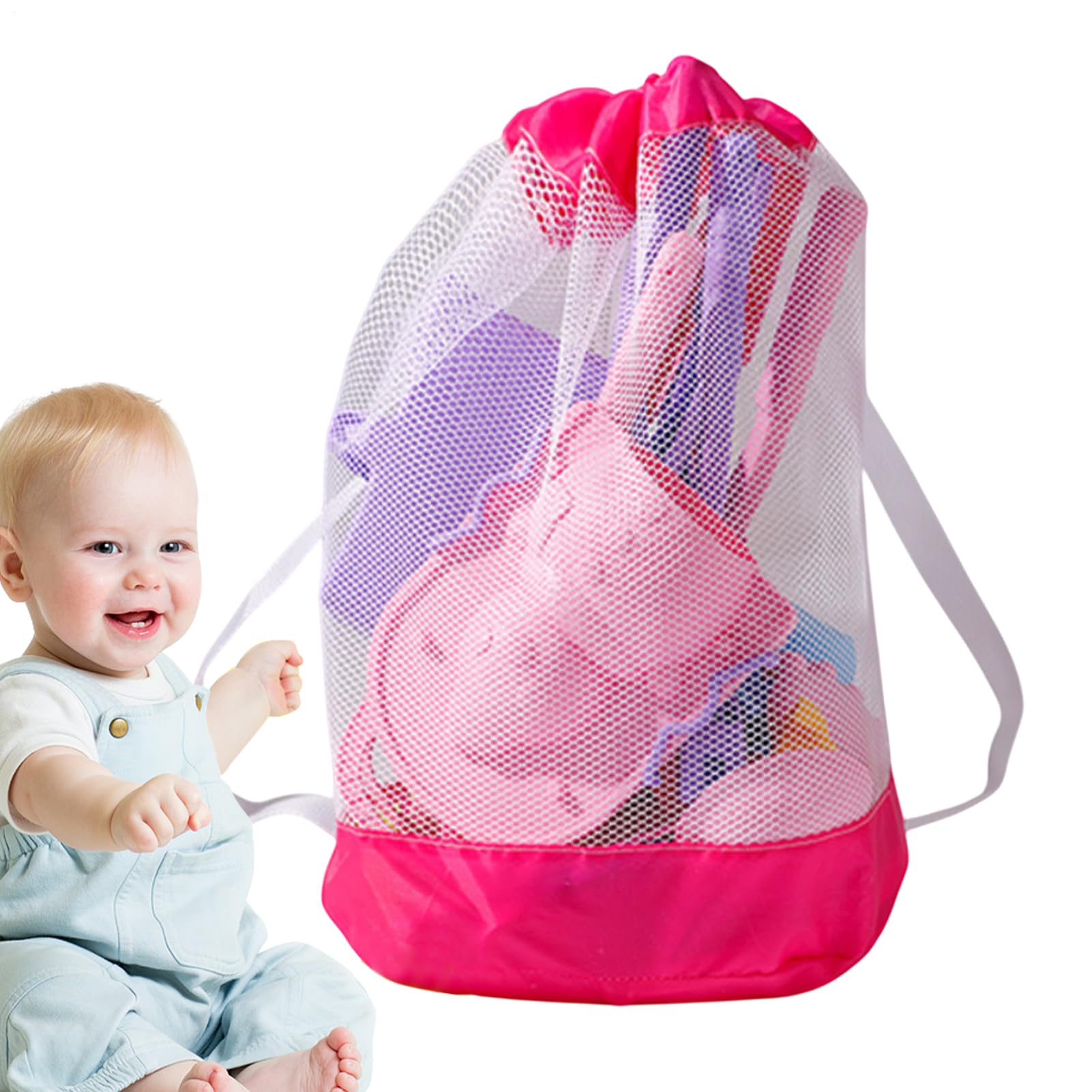 De Plage pour de Plage avec Seau Pliable et Sac Filet