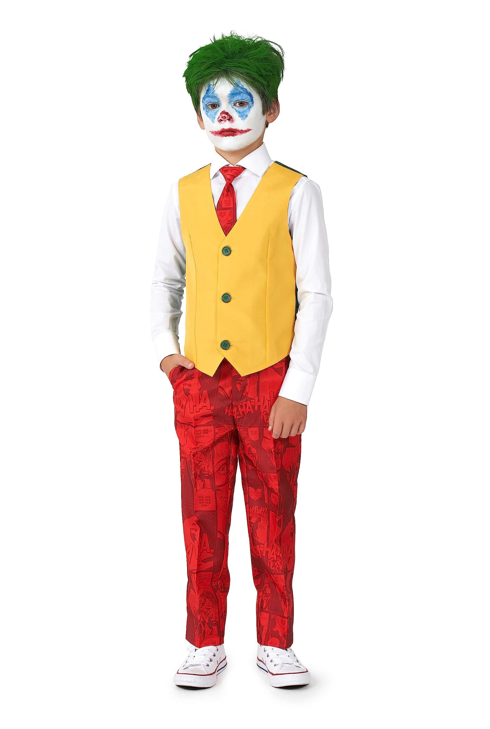 Suitmeister Jungenkostüm - The Joker DC Character - Tailliert Party Kostüme - Halloween Party Anzug
