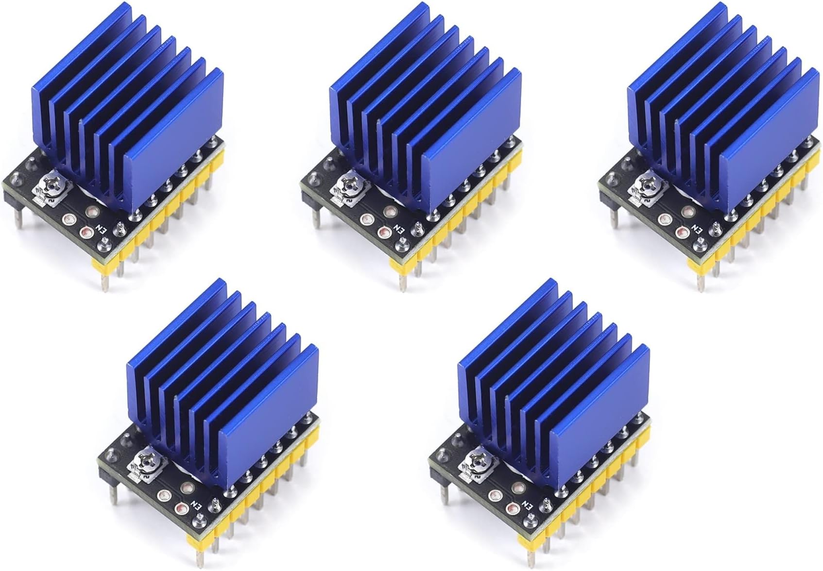 Teyleten Robot TMC2209 V1.2 Stepper Motor Driver for SKR V1.4 Turbo SKR 2 32Bit Control Board 3D Printer Parts (Pack of 5)