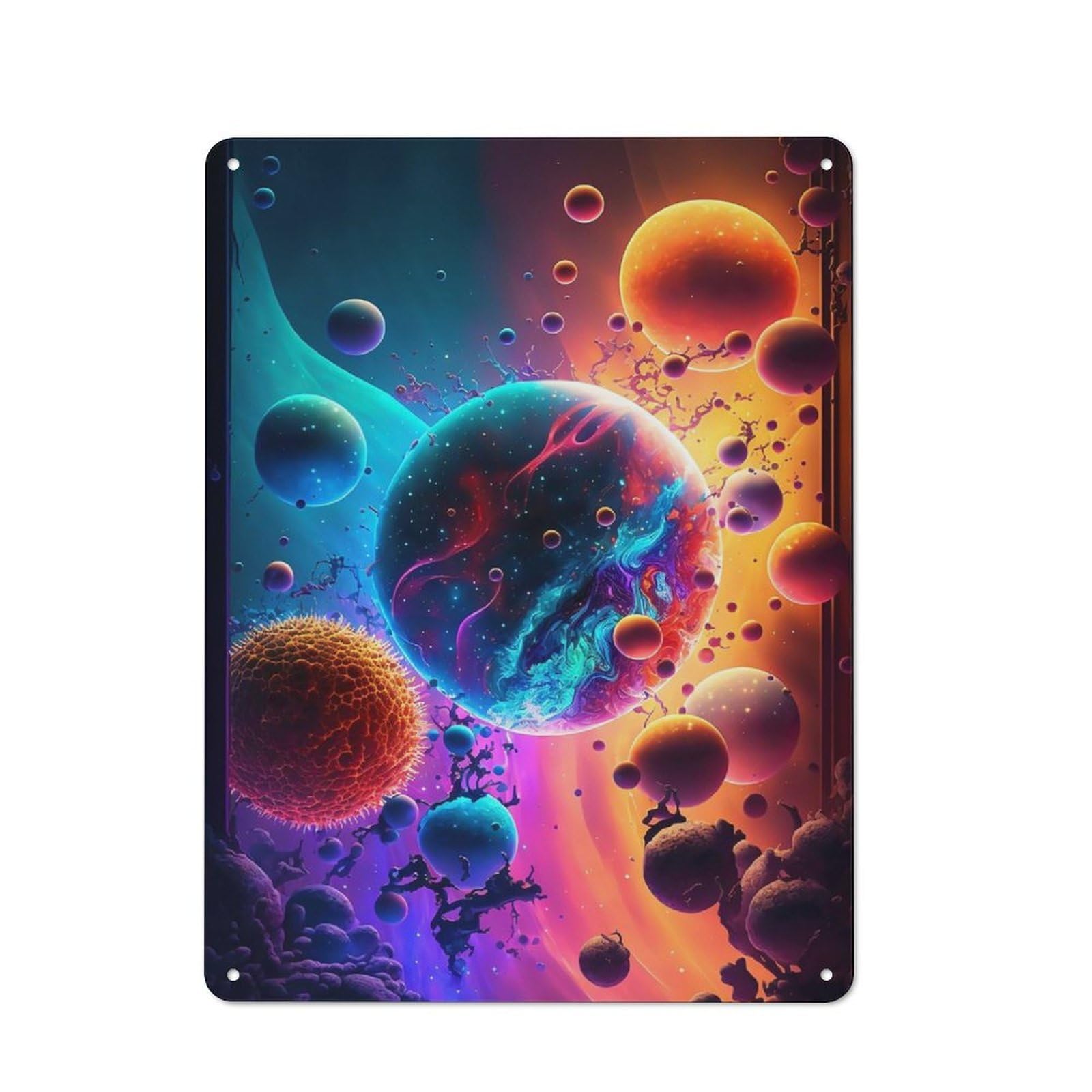 Understated Office Metal Sign 40x30cm Featuring Endles Worlds, Studio Wall Plaque for Office, Study, Studio Or Hallway