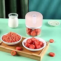 Vista 2 de Mini Food Processor 3 Blades Electric 250ml Usb (Pink)