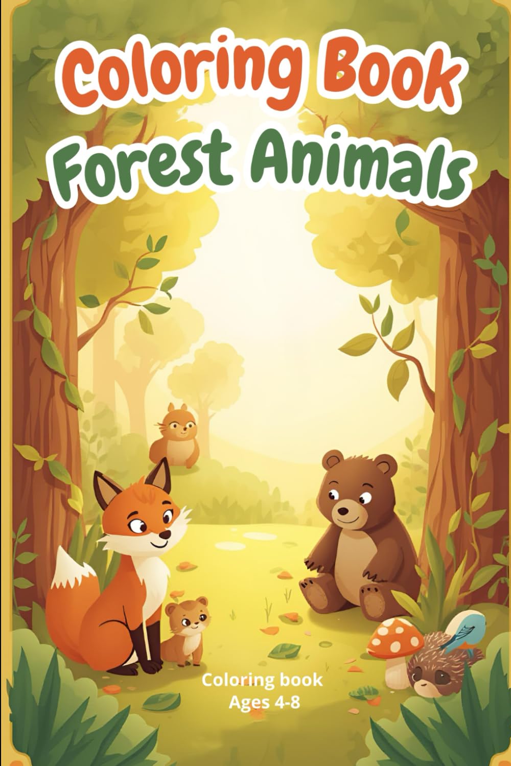 Forest Animals: coloring book