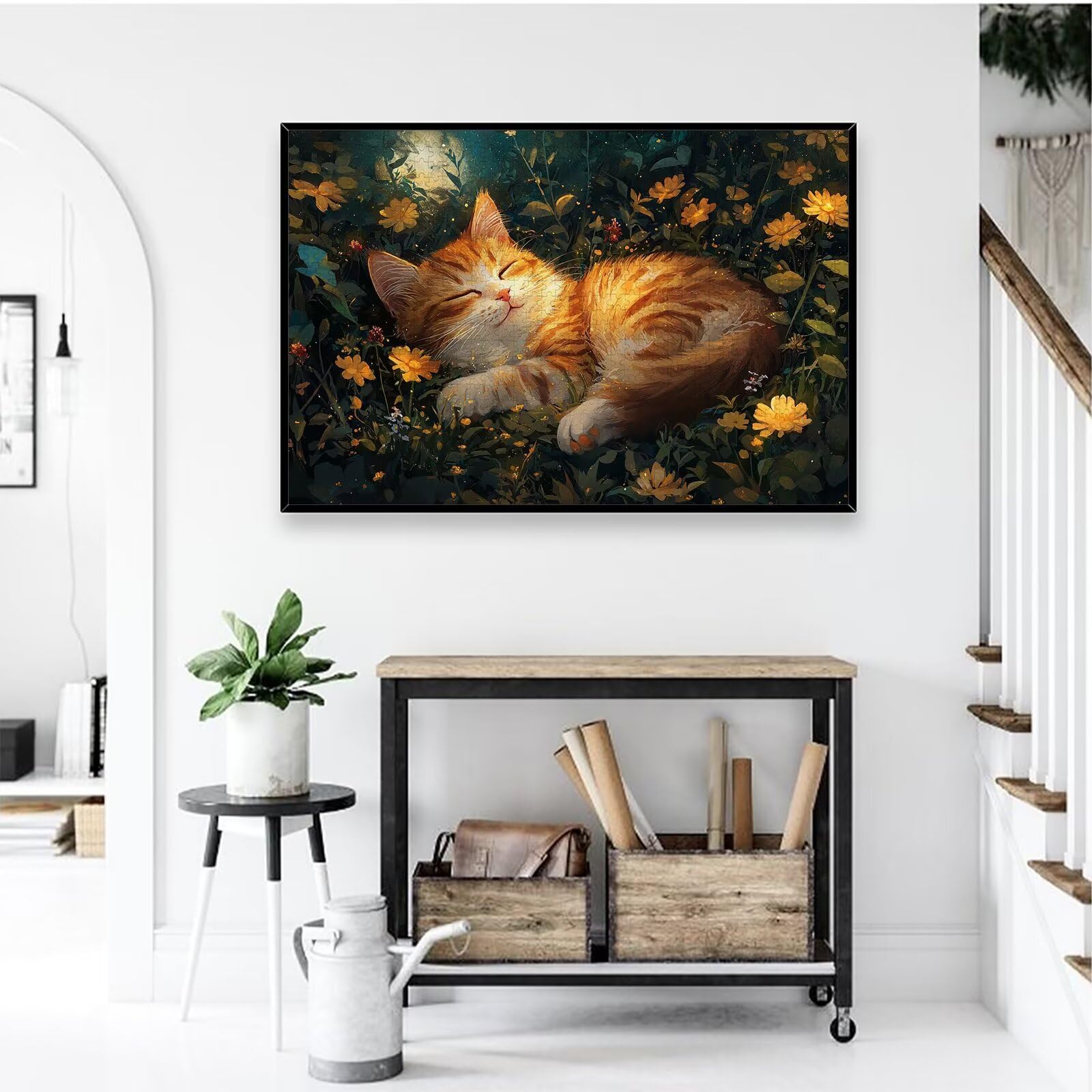Puzzle 1000 elementów, kwiat, 1000 elementów, dla dorosłych, drewniane puzzle dla dorosłych, z ekskluzywnym pudełkiem na opakowanie, klasyczne puzzle dla całej rodziny, duże puzzle na prezenty
