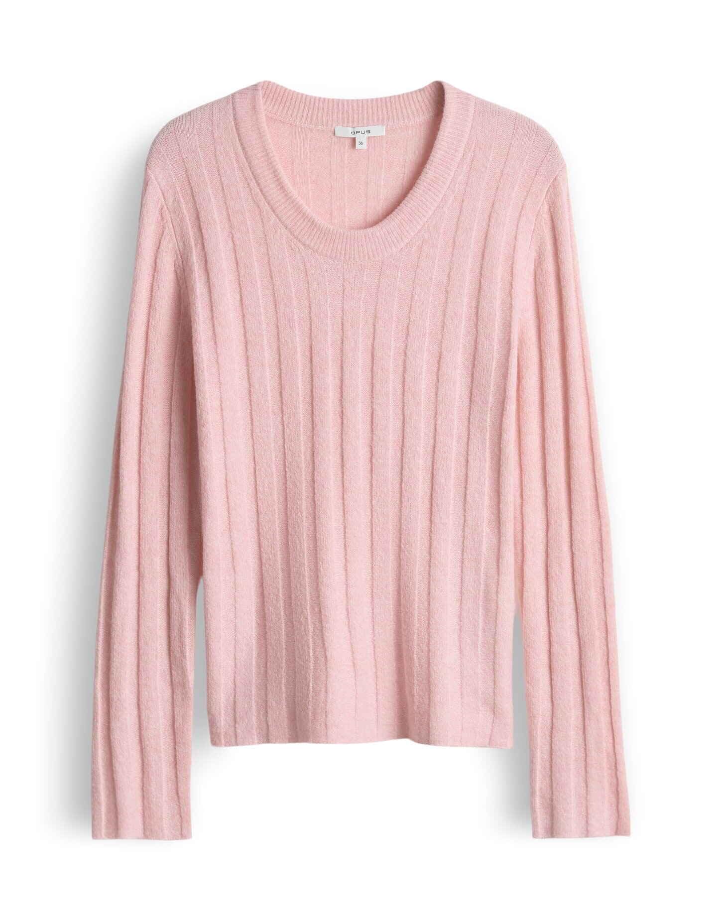 OPUS Damen Pullover | POLMI Slim Rippstrickpullover mit Wollanteil