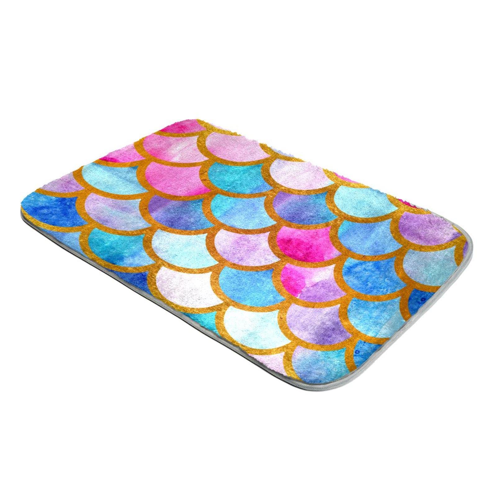 Tapis à poils longs ultra doux et antidérapant fausse fourrure arc-en-ciel