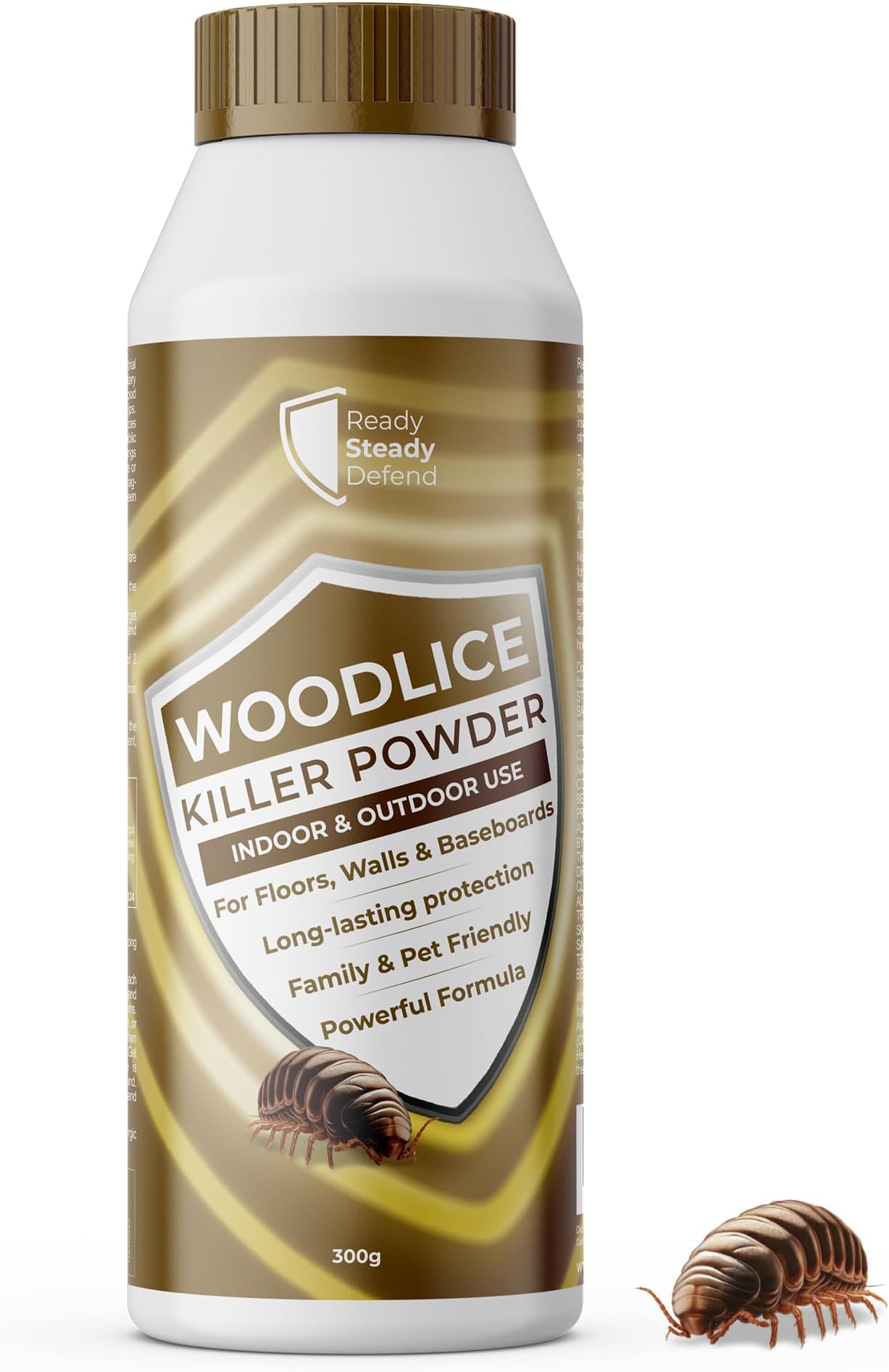 Woodlice Killer Powder 300g - Fortify Your Home with Long-Lasting, Precise Pest Control Barrier - Easy to Apply - Effective Against Crawling Insects, Woodlice Killer Indoor and Outdoor use