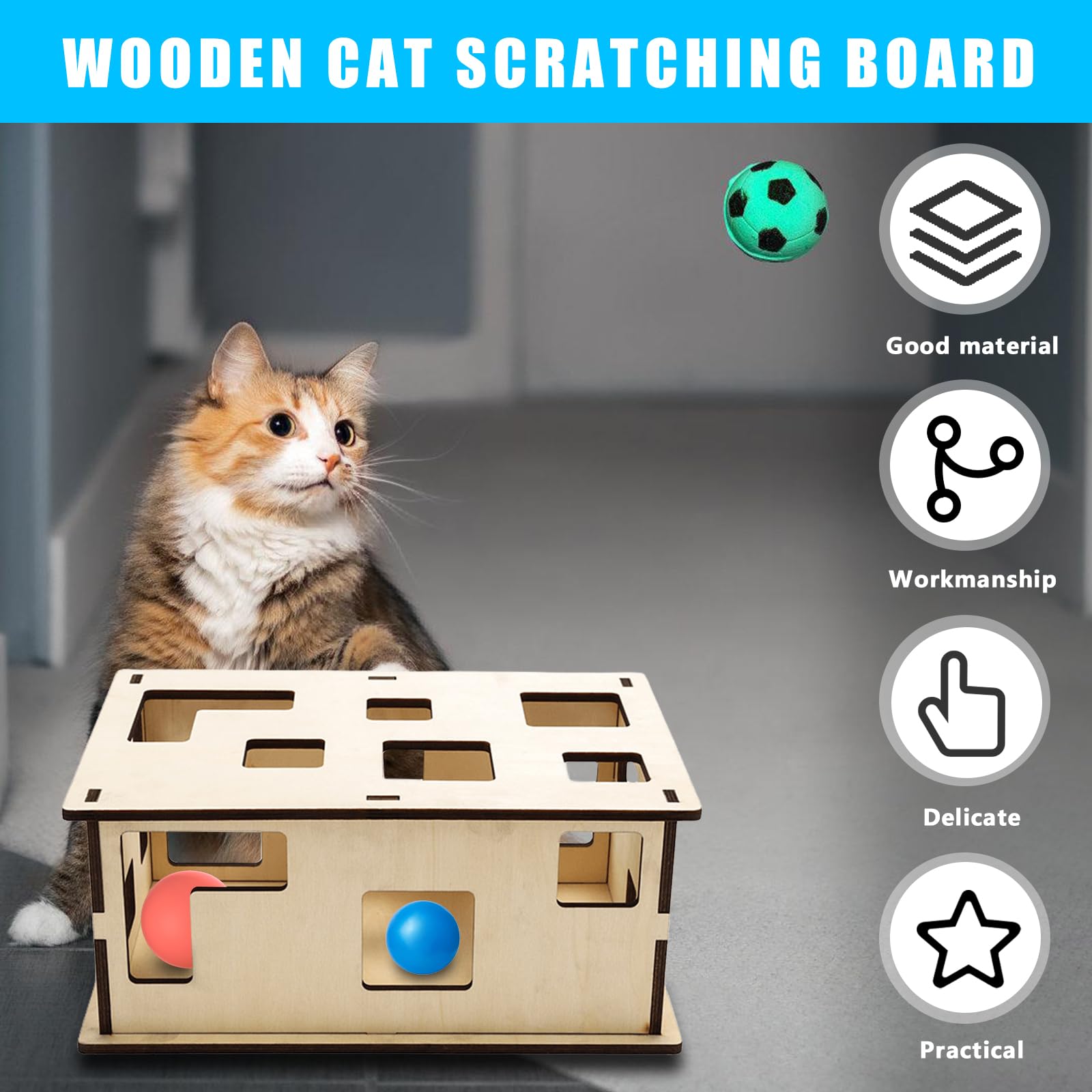 Katzenspielzeug Futter Labyrinth Box  Interaktives Intelligenzspielzeug  30x25x8 Cm