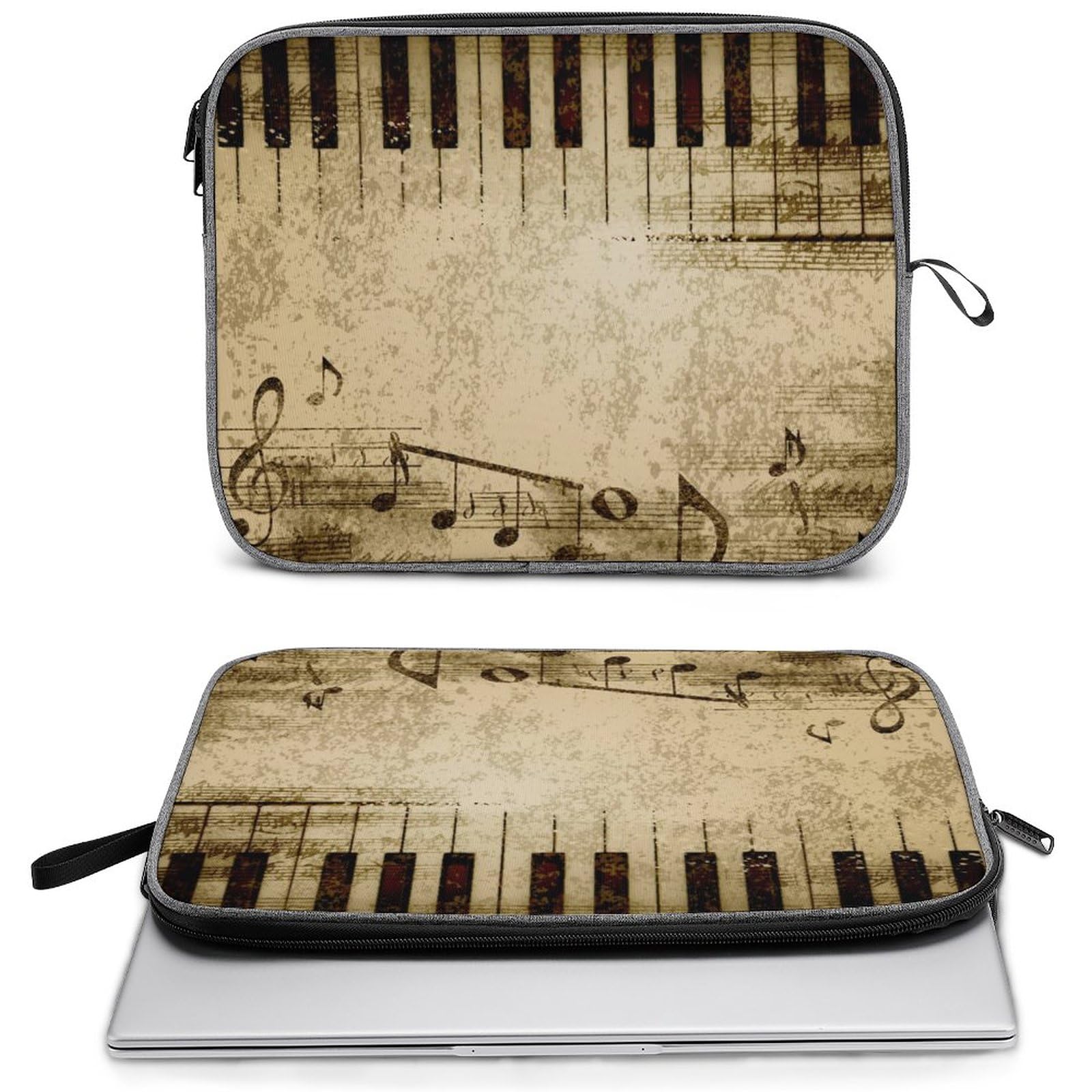 Cool Vintage Music Laptop Bag For 14-14.5 Inch Laptops - Waterproof With Adjustable Strap - View #13