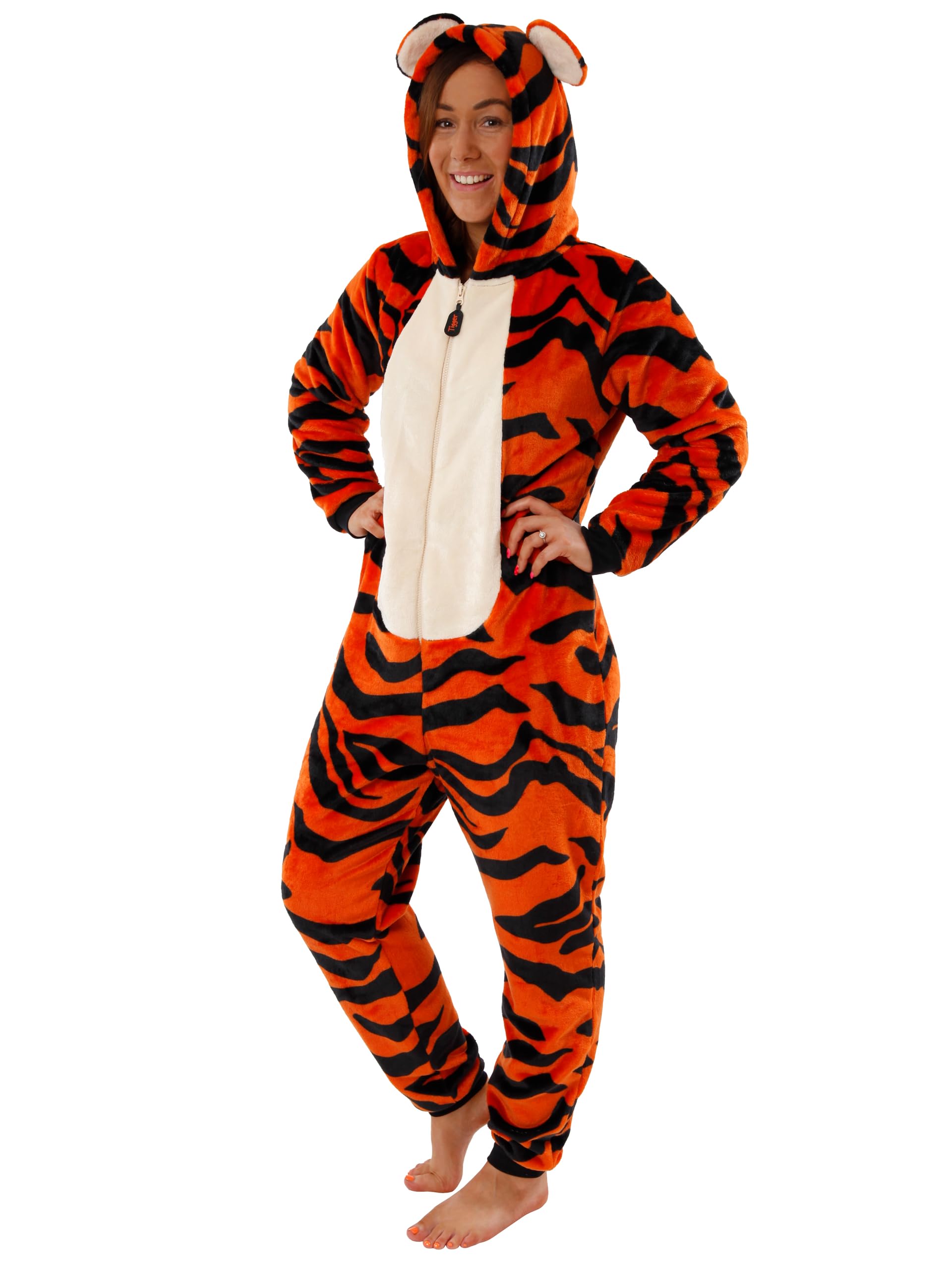 DISNEY Pijamas Mono Tigger Winnie The Pooh Adultos | Pijama Mono Mujer | Tallas pequeñas a XXL | Mercancía Oficial de Winnie The Pooh